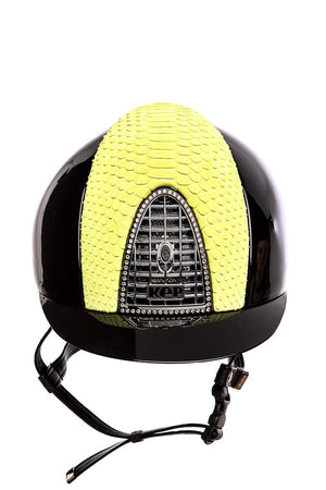 Cromo Python Helmet Swarovski Crystal (Lime/Black)