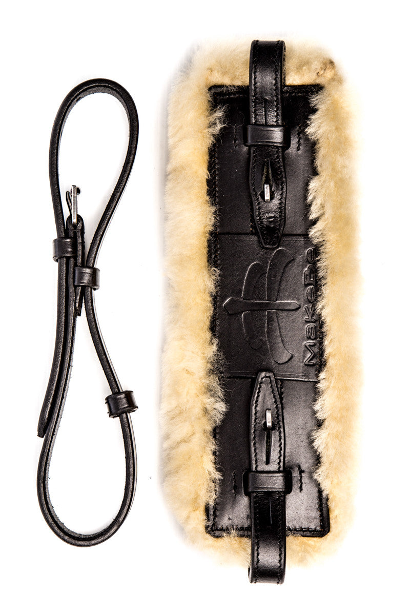 Wave Hackamore Leather (Black / Sheepskin)