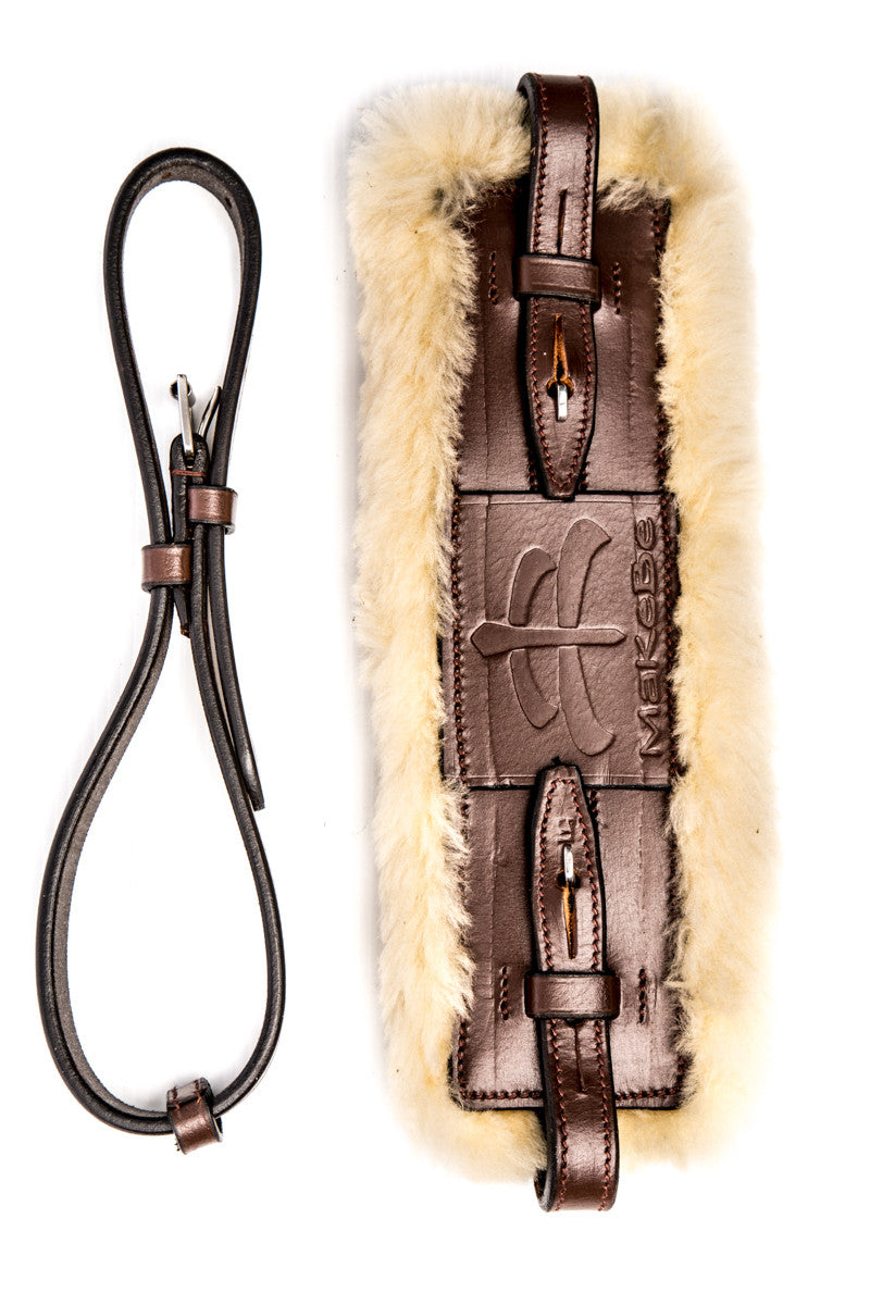 Wave Hackamore Leather (Brown/Sheepskin)