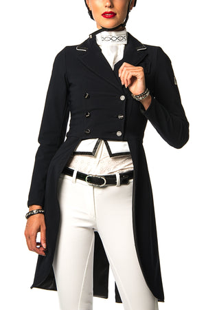 D - Grace Frac Competition Jacket (Black, White Piping)
