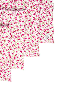 Marta Morgan Stable / Travel Bandage Pads (Pink Floral Cotton)