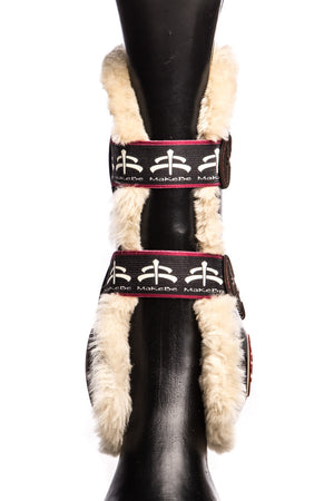 Temple Front Tendon Boots (Brown/Sheepskin)