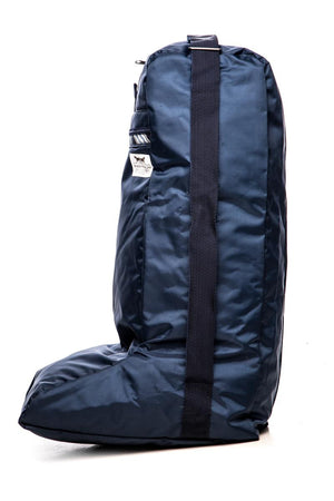 Marta Morgan Boot Bag (Blue with a Blue Tartan Trim)