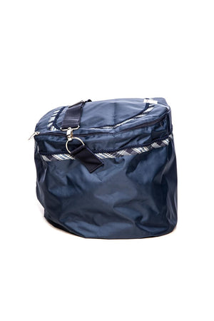 Marta Morgan Grooming Bag (Blue with a Blue Tartan Trim)