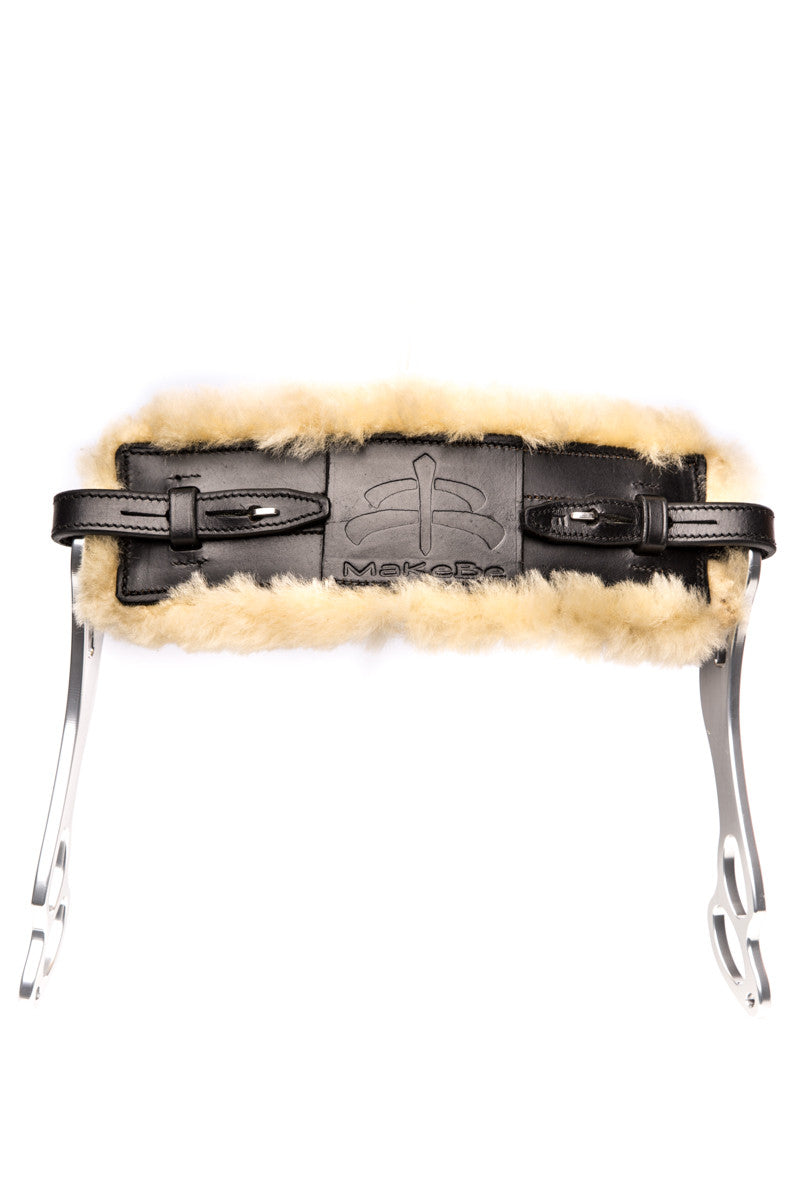 Wave Hackamore Leather (Black / Sheepskin)