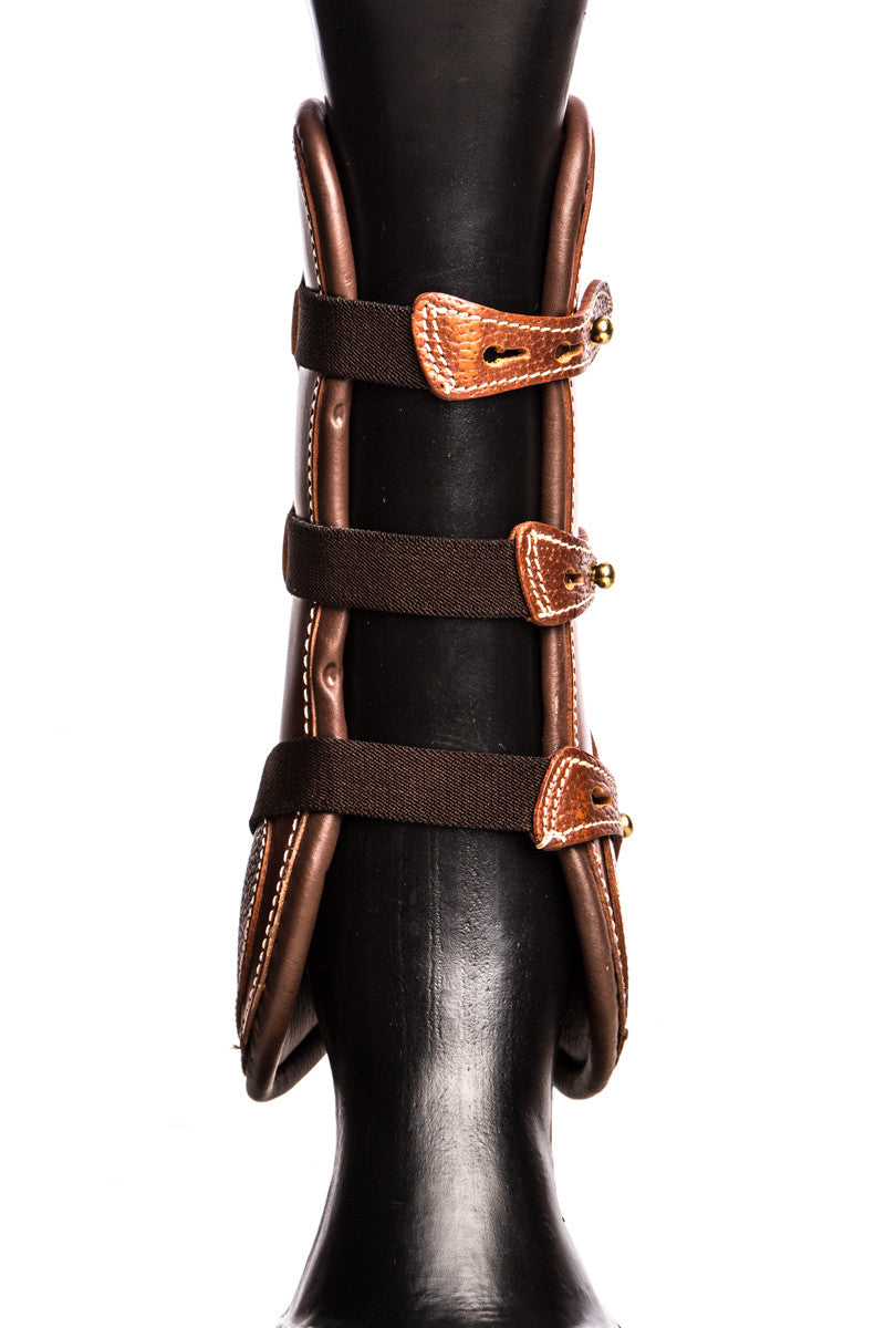 Leather open front jumping boots sale