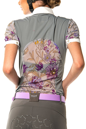 P-Margot Polo Competition Shirt (Floral Print)