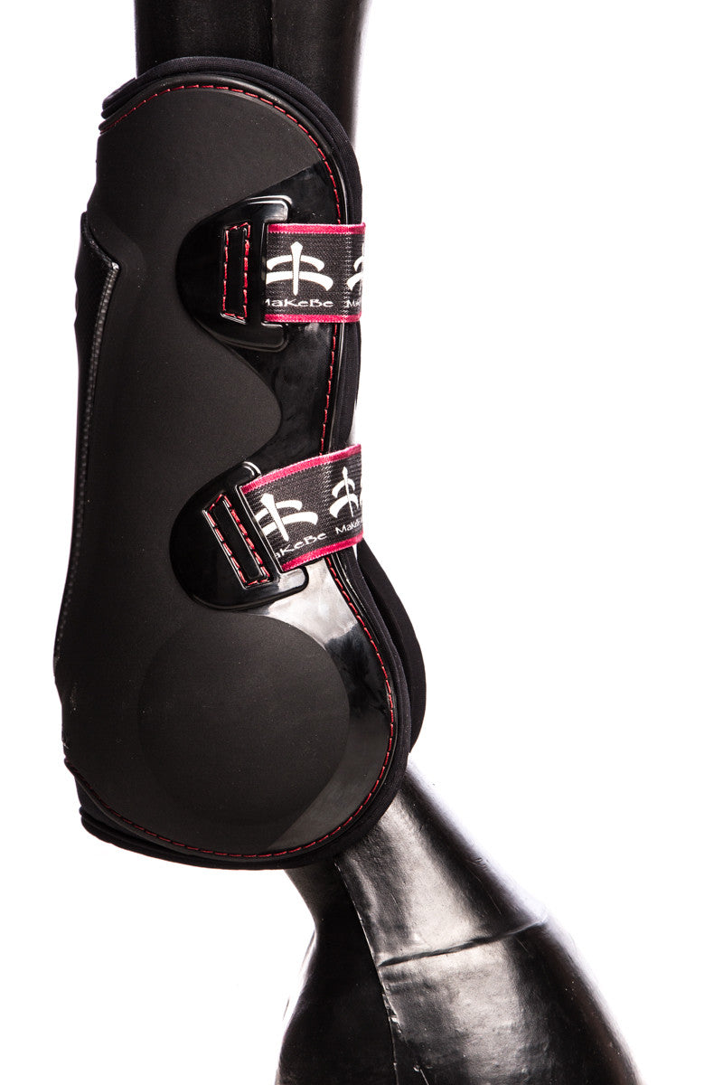 Temple Front Tendon Boots (Black Carbon Look)