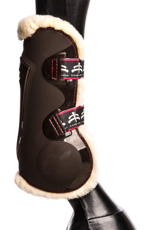 Temple Front Tendon Boots (Brown/Sheepskin)