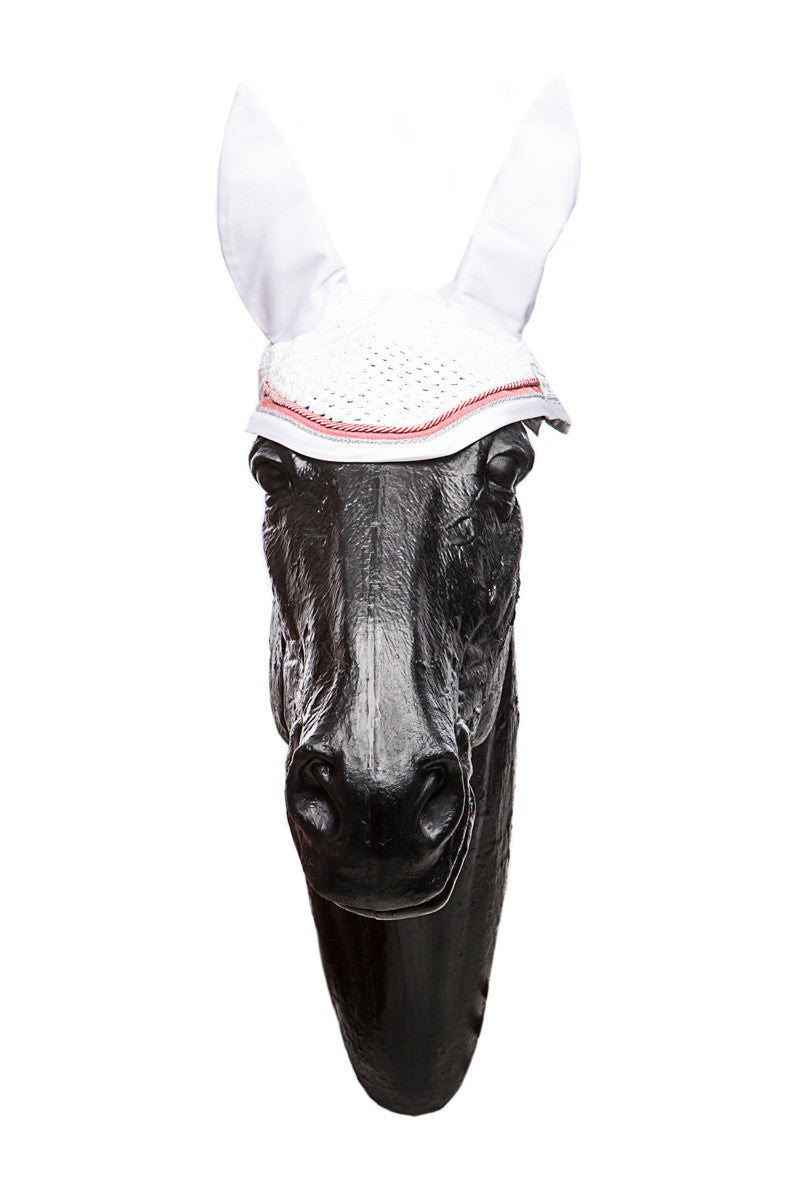 Marta Morgan Fly Ears (White with a Pink and Silver Trim) - Faded/Marked
