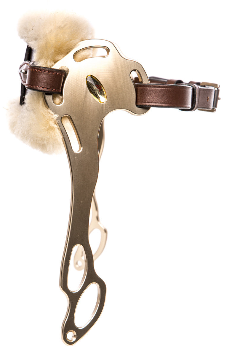 Wave Hackamore Leather (Brown/Sheepskin)