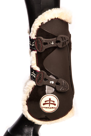 Temple Front Tendon Boots (Brown/Sheepskin)