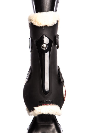 Temple Front Tendon Boots (Black/Sheepskin)