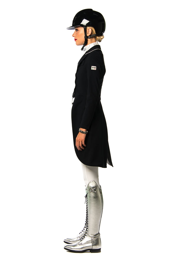 D - Grace Frac Competition Jacket (Black, White Piping)