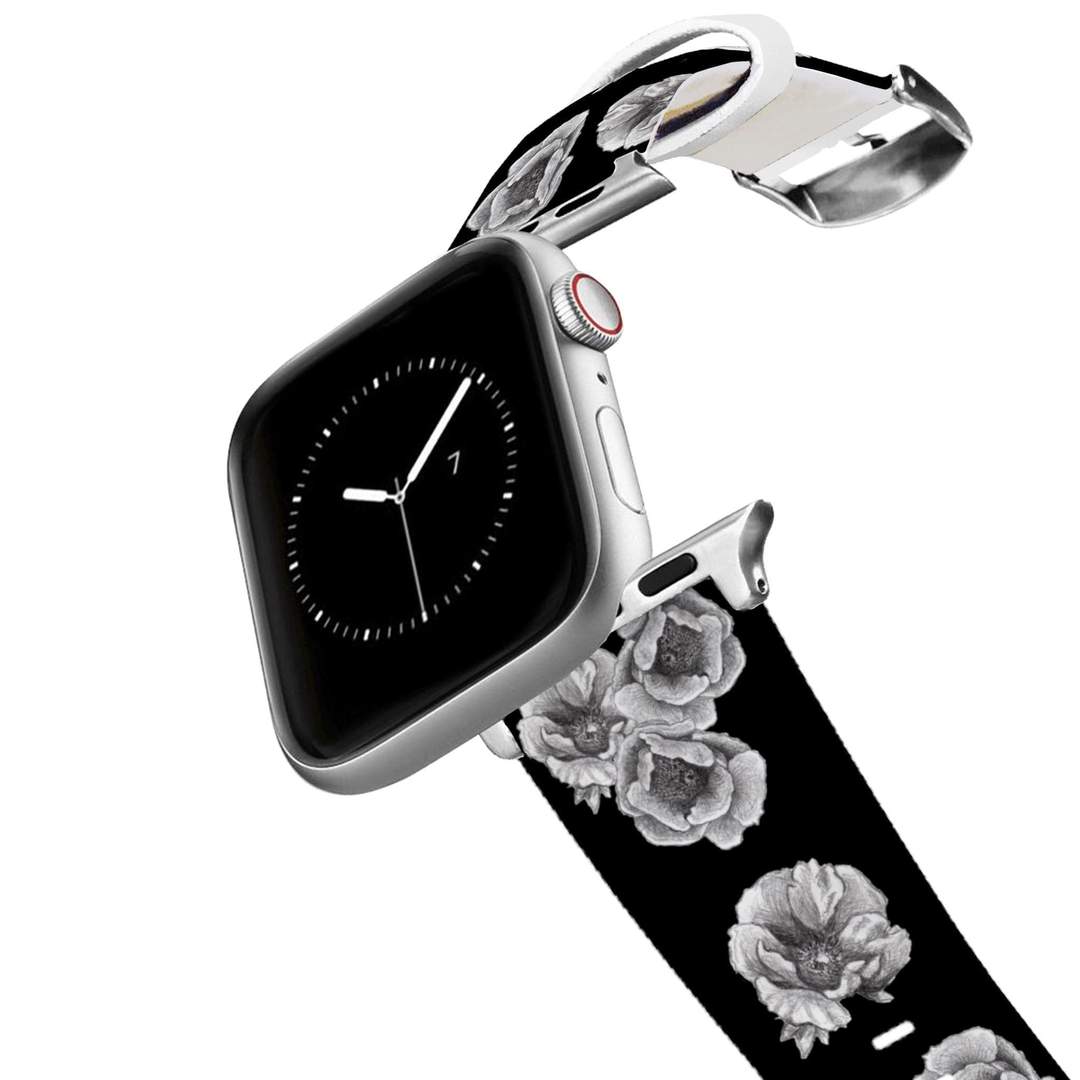 Apple Watch Band Decidedly Equestrian Peony Black