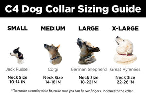 C4 Dog Collar (Black Stitches)