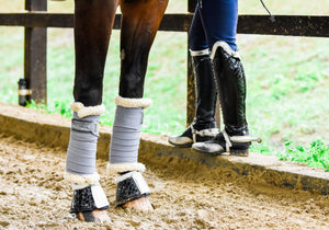 Bandage Pads with Faux Sheepskin Trim