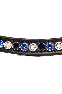 BROWBAND FAMOUS CLASSIC TRICOLORE BLUE