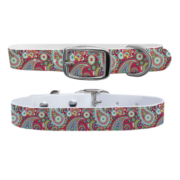 C4 Dog Collar (Magenta Paisley)