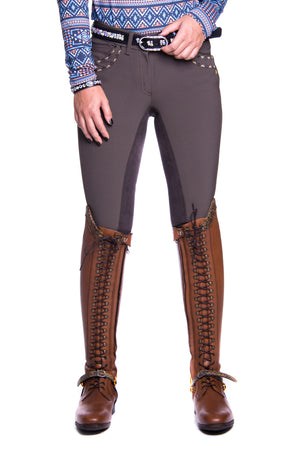 Pk Junior - Goldy Full Seat Breeches (Saddle Brown)