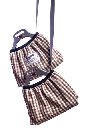 Marta Morgan Stirrup Covers (Brown Check)