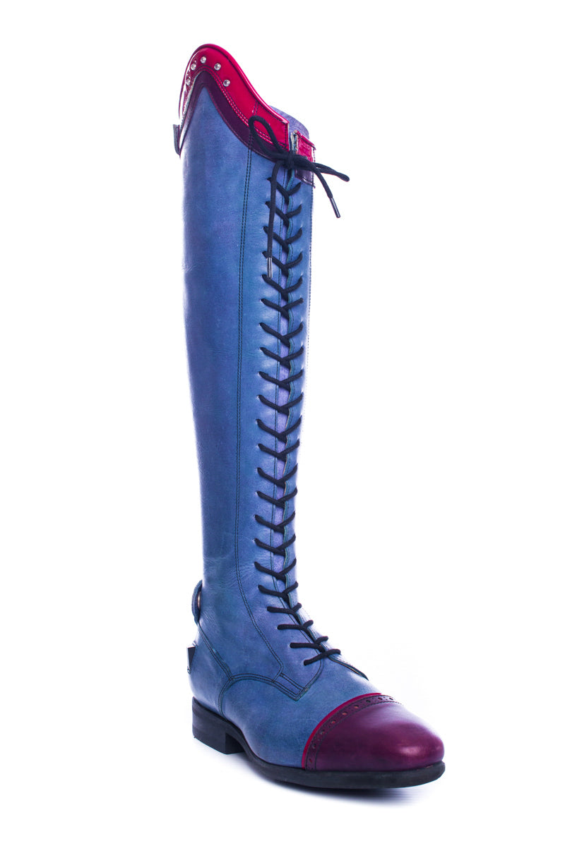 Leather Boots Blue Horse Riding Boots Rovadik Horse Riding Boots
