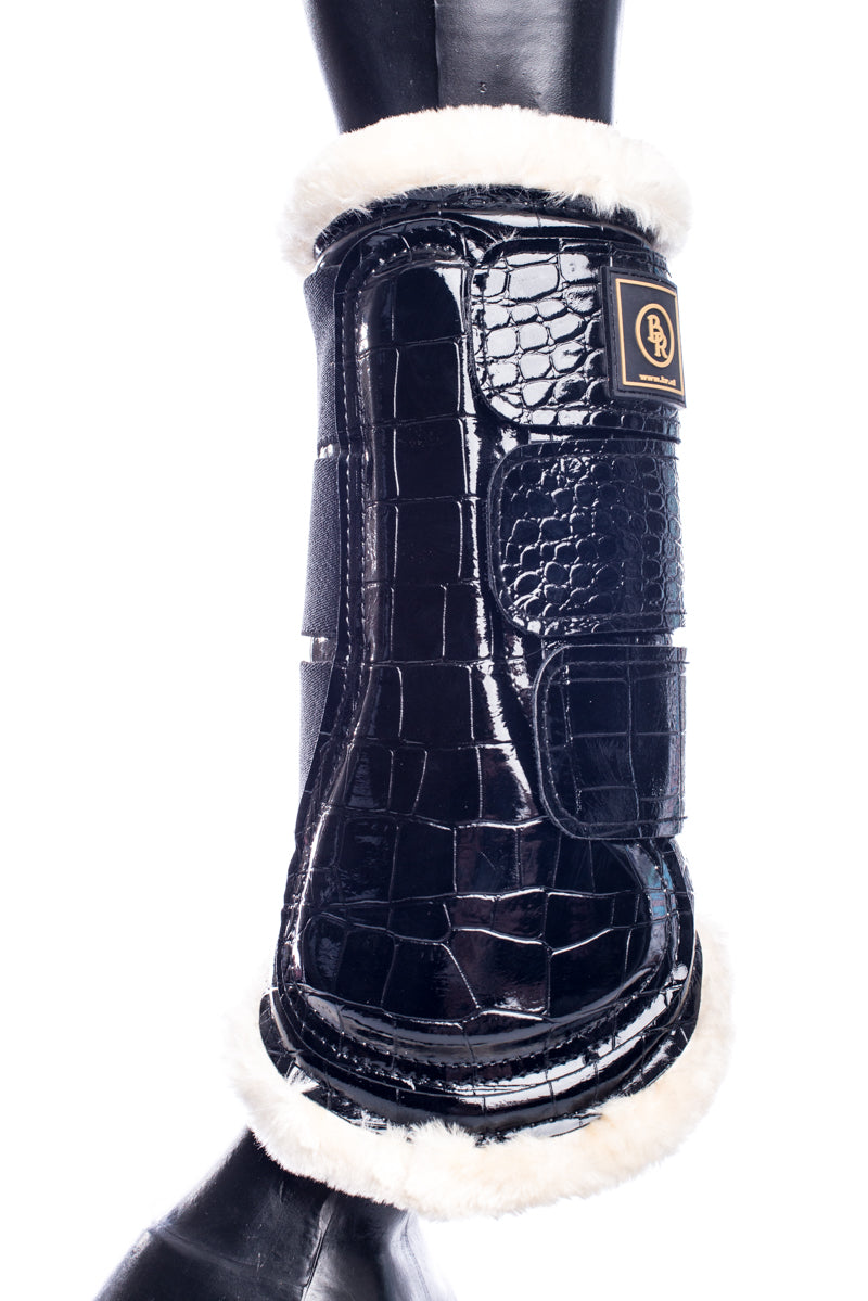 Tendon Boots Patent Croc riderxoxo