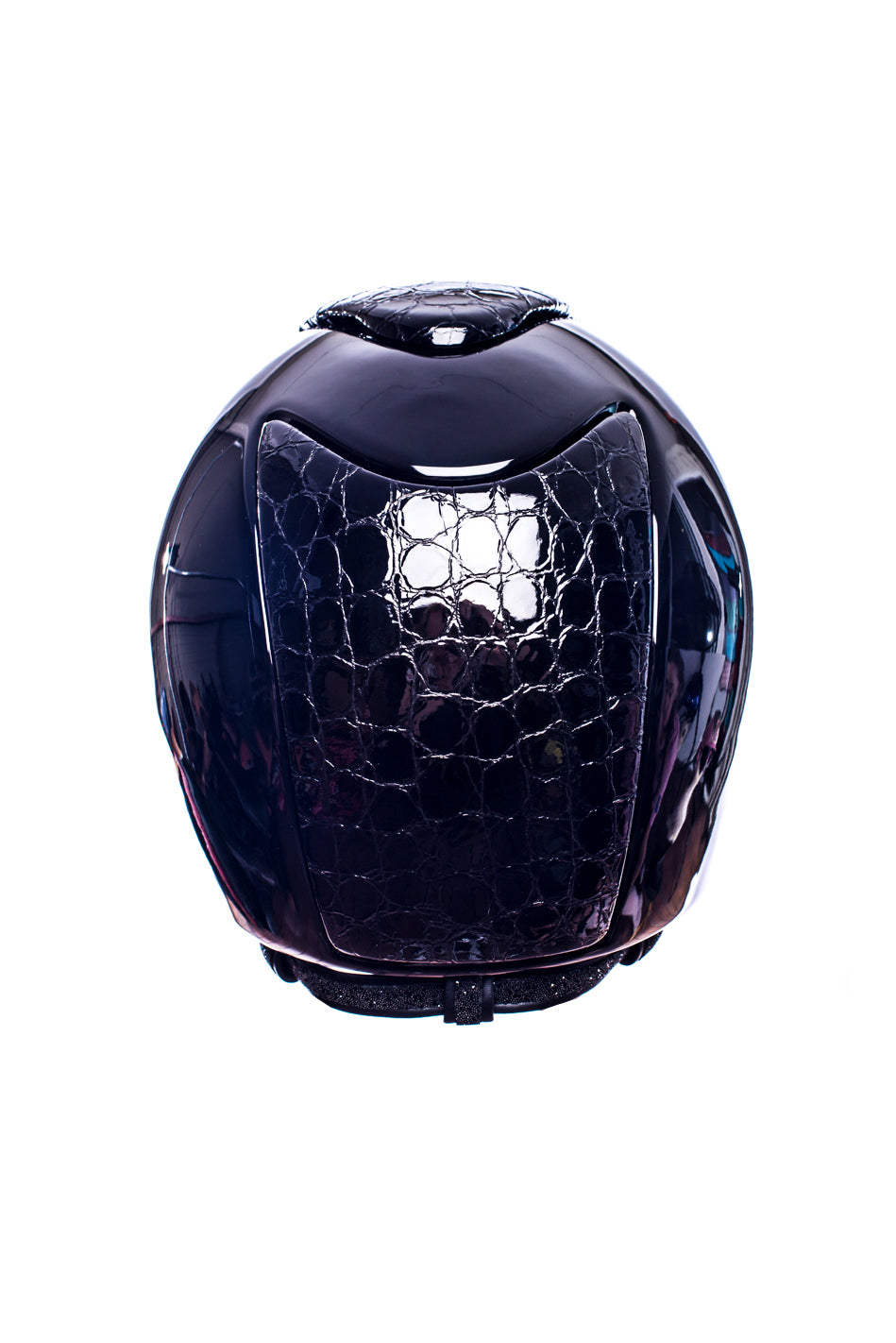 croc motorcycle helmet Cromo Polish Croc Helmet Swarovski Crystals (Black Croc)