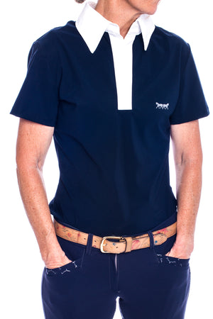 Lucy Polo Shirt (Navy Blue)