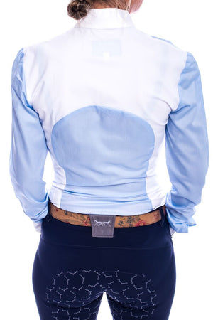 S-May Long Sleeved Competition Shirt (Blue/White)